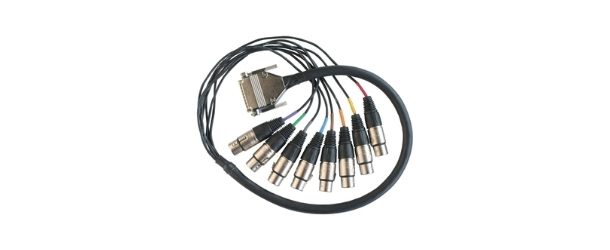 DB25M to 8-XLR Female Cable (APx58x), 91cm