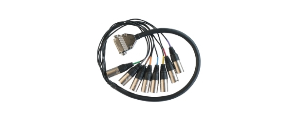 DB25M to 8-XLR Male Cable (APX585/586), 91cm
