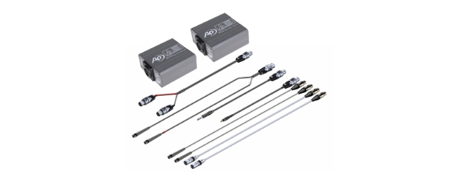 APx517 Self-Test Fixture: 2 x APx1701 Self-Test fixture, Dual-Speakon-to-Speakon cable, Dual-BNC-to-Speakon cable, ¼ in-to-Speakon Cable, 3.5-mm-to-Speakon Cable, and 2 x XLR-to-BNC Cable