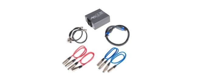 APx1701 Self-Test Fixture, 2 x XLR-to-XLR Cable (24 inches), BNC-to-BNC Cable (14 inches), and Speakon