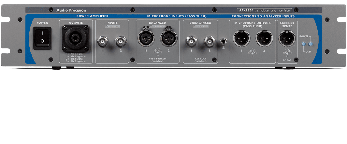 APx1701 Transducer Test Interface