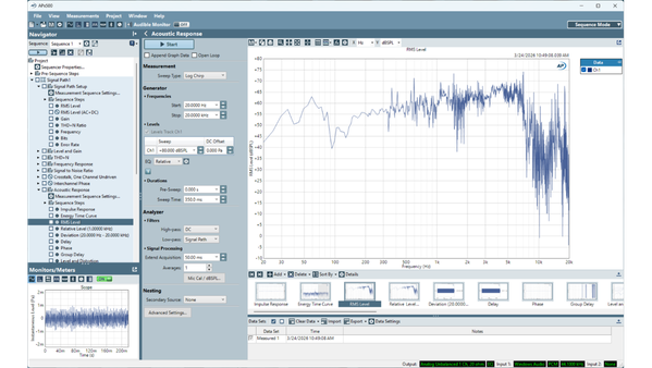 APx500 Audio Measurement Software
